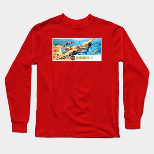 Vintage Model Kit Box Art - Blenheim IV Aircraft Long Sleeve T-Shirt